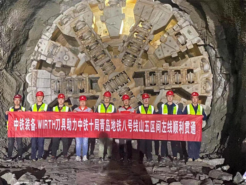 “谢谢信+锦旗”点赞，宝运莱装备刀具助力青岛地铁8号线山五区间左线意会！